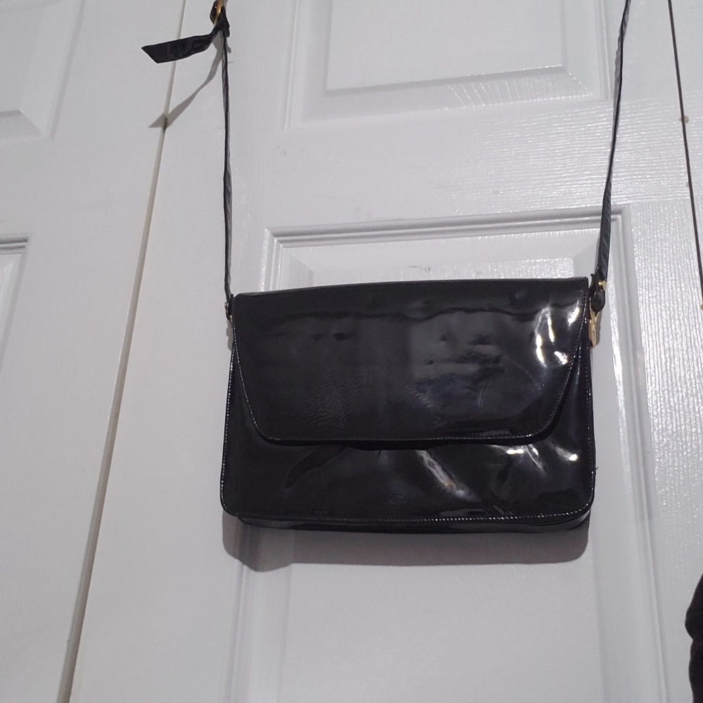 Bally Black Patent Crossbody